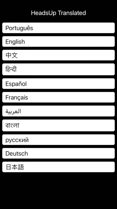 Heads Up Multi Language App screenshot #3