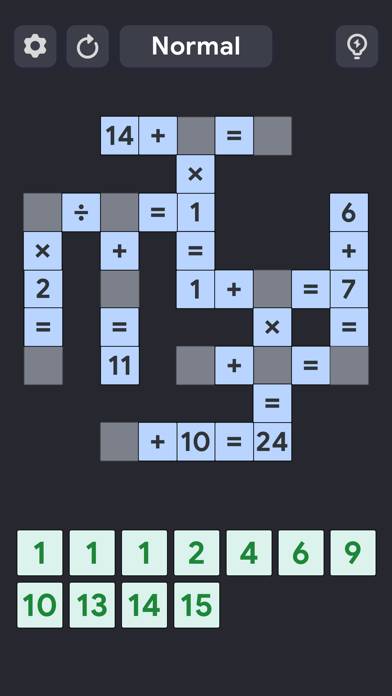 Crossmath Games - Math Puzzle immagine dello schermo