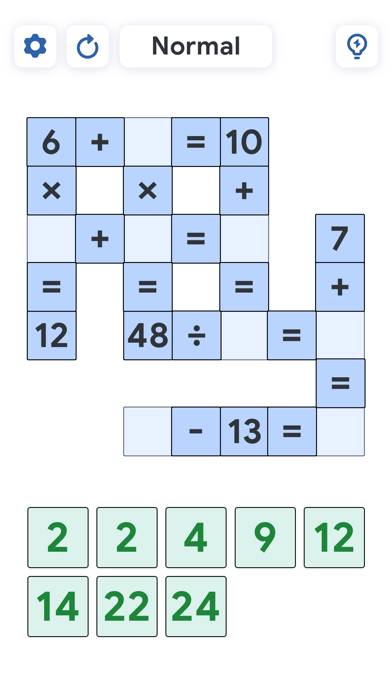 Crossmath Spiele - Math-Puzzle Bildschirmfoto