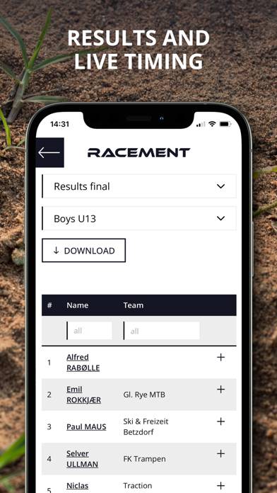 Racement App-Screenshot #3
