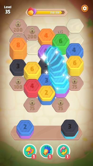 Hexa Sort: Color Puzzle Game Captura de pantalla de la aplicación #3