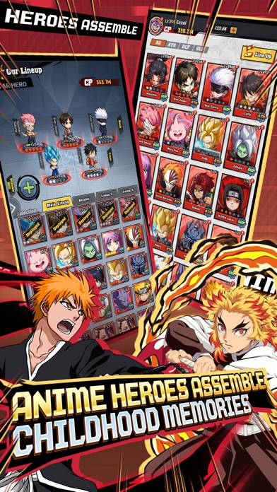 Anime Heroes Rumble capture d'écran
