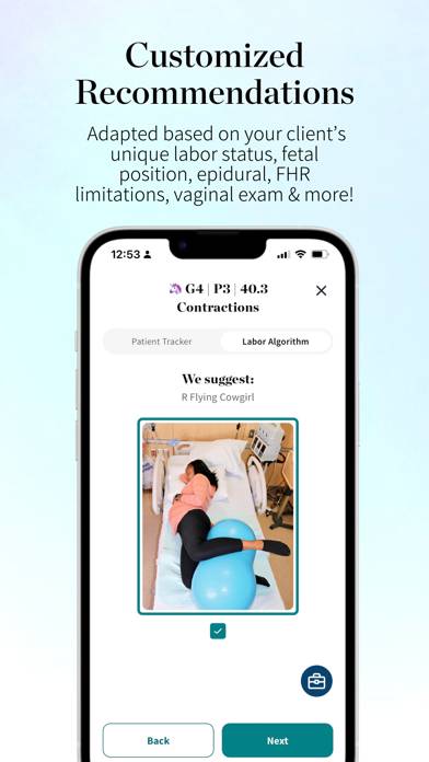 Motion: Labor and Birth Tool App screenshot