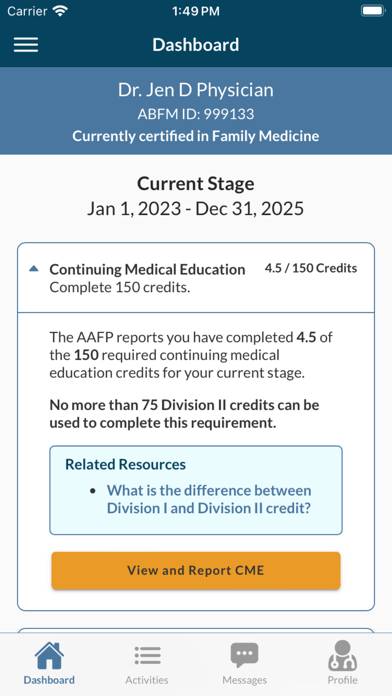 MyABFM App screenshot