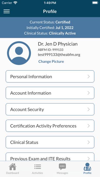 MyABFM App screenshot
