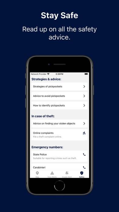 Pickpocket Alert App screenshot #4