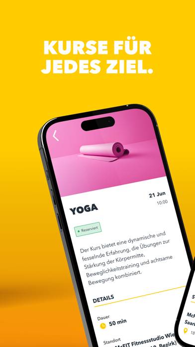 McFIT App App-Screenshot