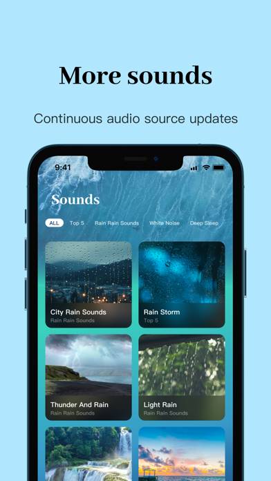 Rain Sounds -Rain Sleep Sounds App screenshot #3