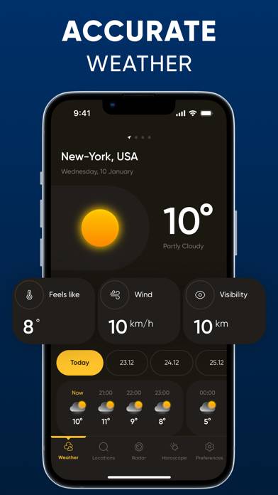 Weather Tracker Pro:Live Radar Schermata dell'app #2