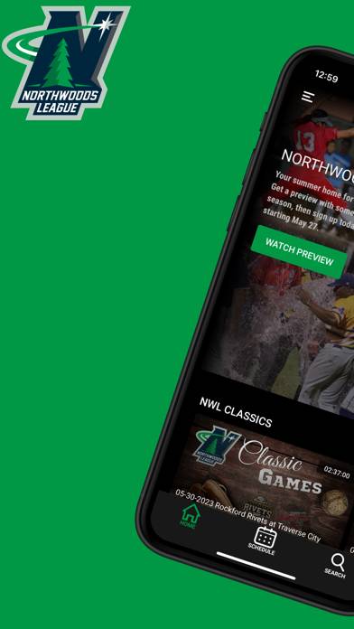 Northwoods League plus App screenshot