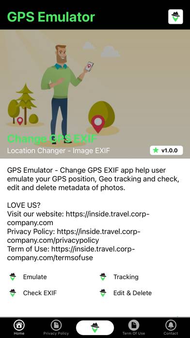 GPS Emulator - Change GPS EXIF immagine dello schermo