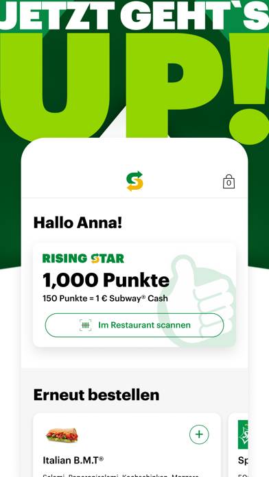 Subway Deutschland App-Screenshot #1