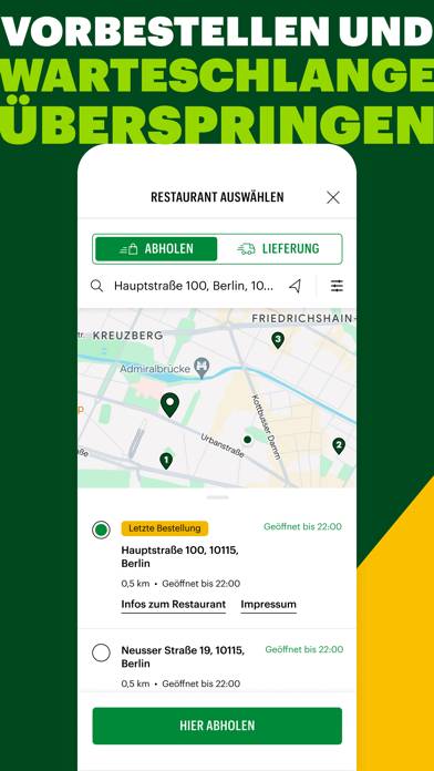 Subway Deutschland App-Screenshot