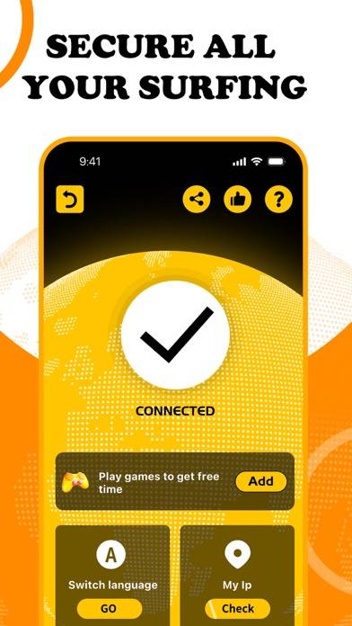TigerKing VPN Capture d'écran de l'application