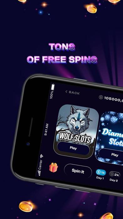 Slots con Soldi Veri schermata del gioco