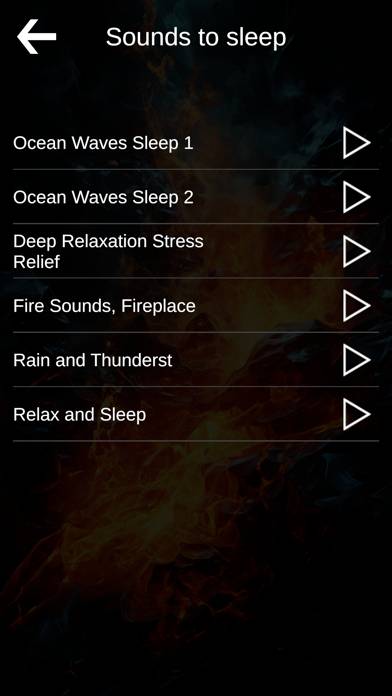 Volcano calms sounds for sleep App screenshot #4