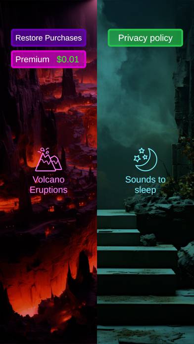Volcano calms sounds for sleep App screenshot #6