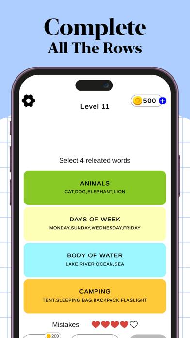 Connections Word Game screenshot