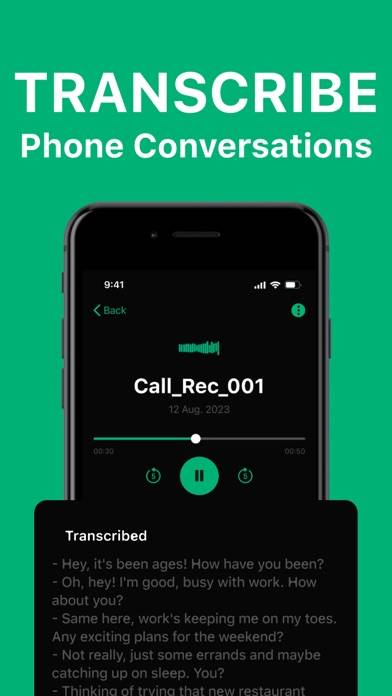 Phone Call Recorder Record App Capture d'écran de l'application #5