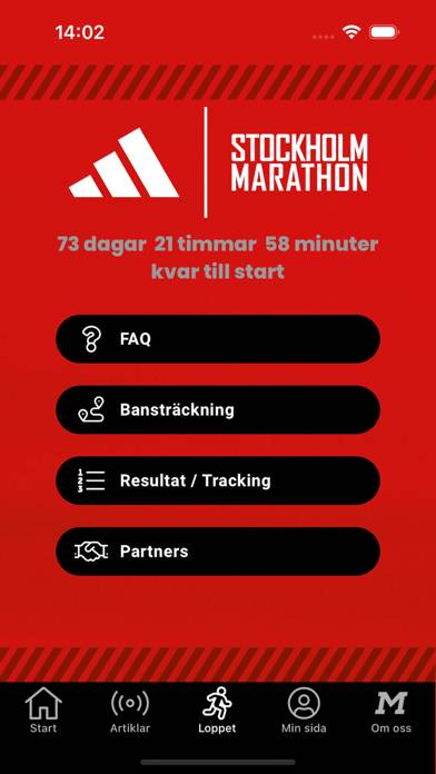 Stockholm Marathon App skärmdump #3
