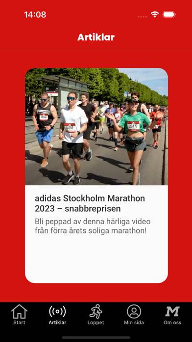 Stockholm Marathon App skärmdump #4