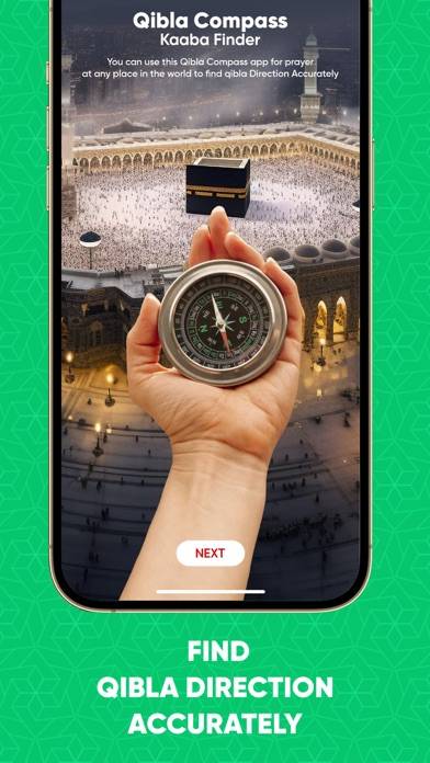 Qibla Compass Kaaba Finder App screenshot #2