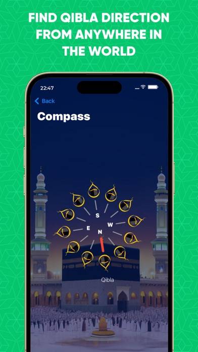 Qibla Compass Kaaba Finder App screenshot #3
