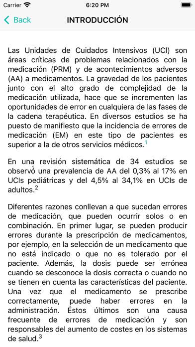 Validación medicamentos UCI App screenshot #1