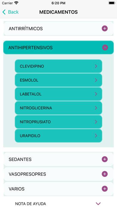 Validación medicamentos UCI App screenshot #2