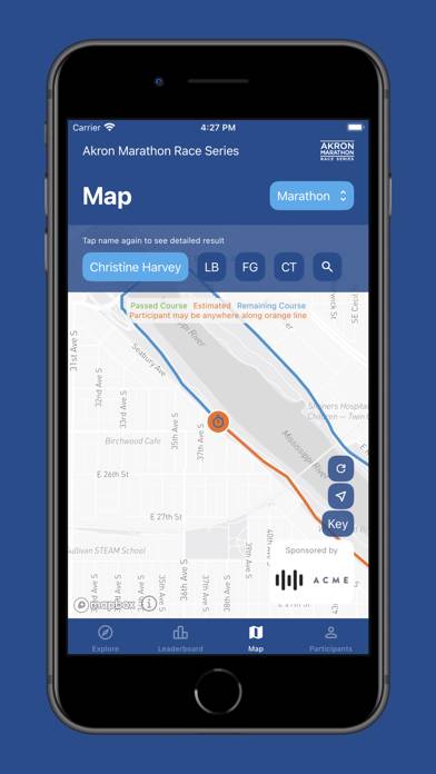 Akron Marathon Race Series App screenshot