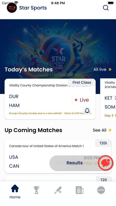 Star sports live cricket Captura de pantalla de la aplicación #1