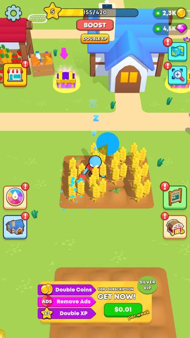 Crazy Farm: Farming & Building Capture d'écran de l'application #1