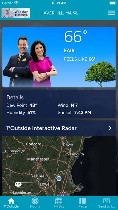 Noyes' 1DegreeOutside Weather App screenshot #1