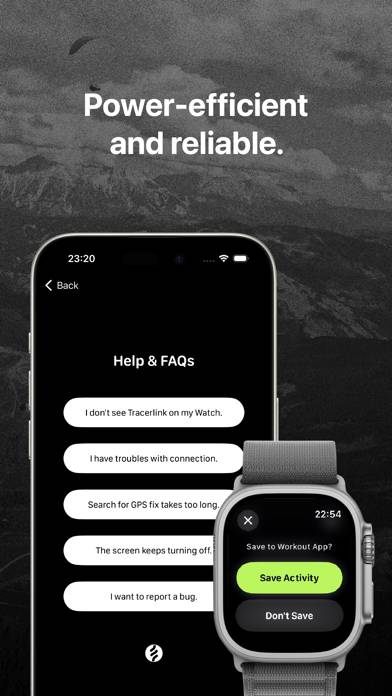Tracerlink App-Screenshot