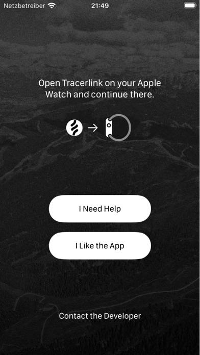 Tracerlink App-Screenshot
