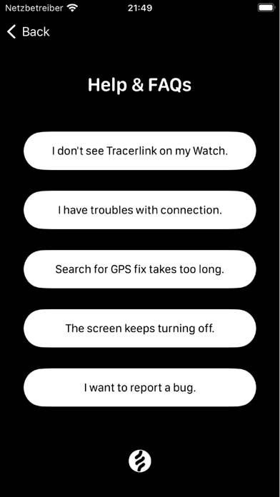 Tracerlink App-Screenshot