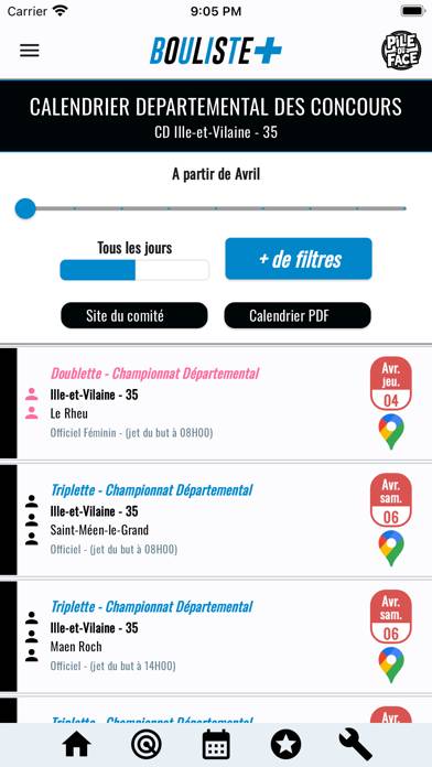 Bouliste plus Capture d'écran de l'application