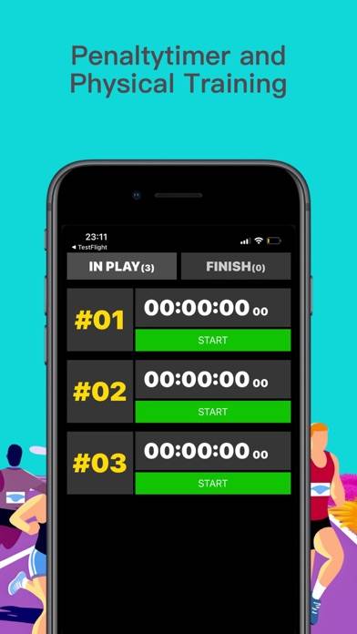 PenaltyTimer & Stopwatch App skärmdump
