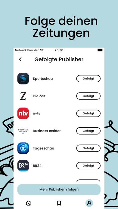 Bluevace App-Screenshot