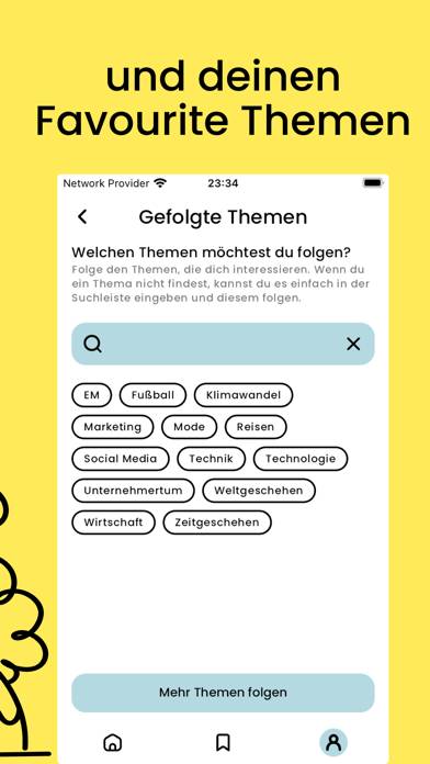 Bluevace App-Screenshot