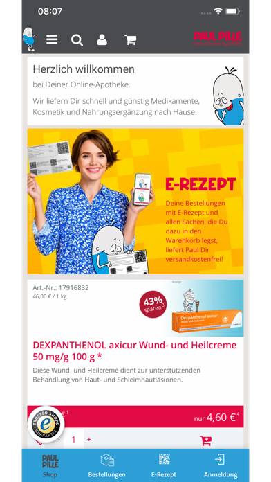 Paul Pille App-Screenshot