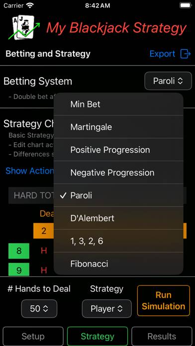 My Blackjack Strategy App skärmdump #5