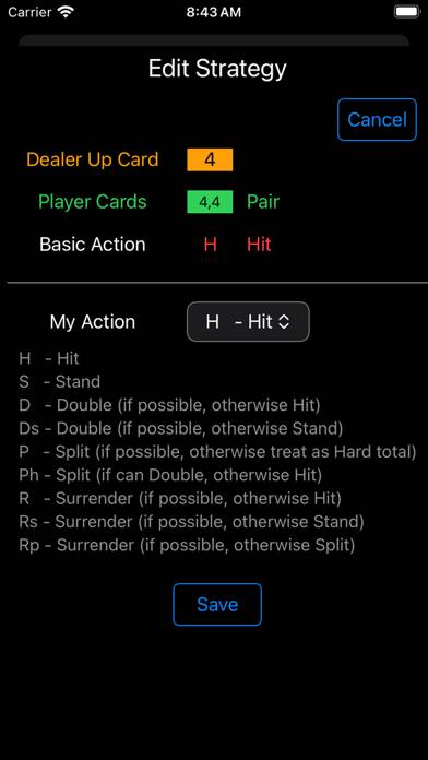 My Blackjack Strategy App screenshot #6