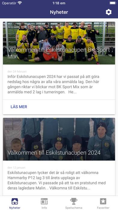 Eskilstunacupen App screenshot