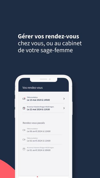 RDV Sage-femme Capture d'écran de l'application