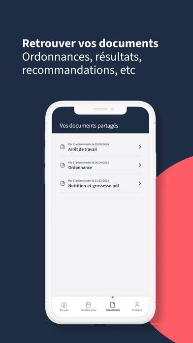 RDV Sage-femme Capture d'écran de l'application