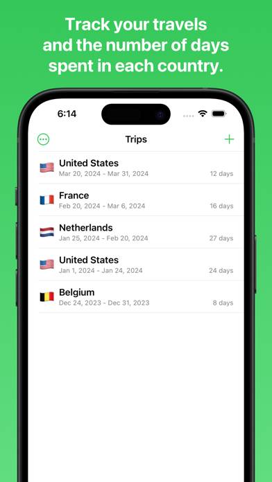 Country Day Tracker Captura de pantalla de la aplicación #1