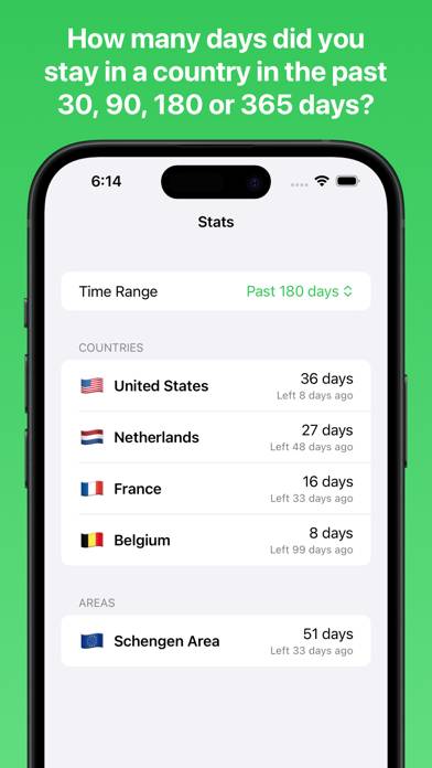 Country Day Tracker App-Screenshot #2
