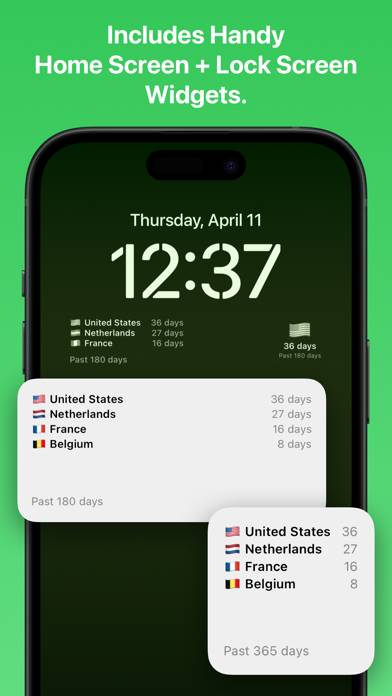 Country Day Tracker Captura de pantalla de la aplicación #3
