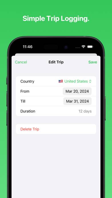 Country Day Tracker App-Screenshot #4